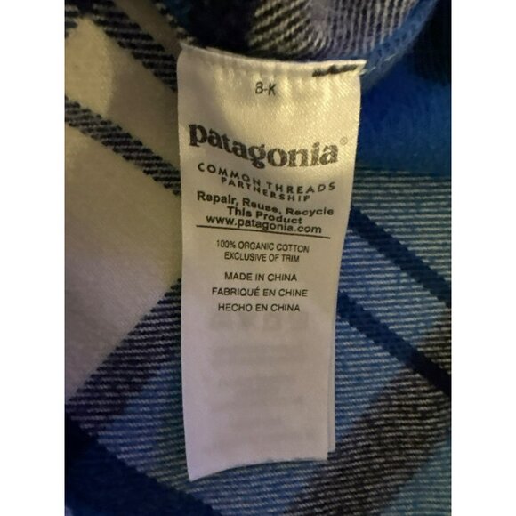 Patagonia Men's Fjord Flannel Long Sleeve Organic Cotton Shirt Size S - Picture 7 of 9